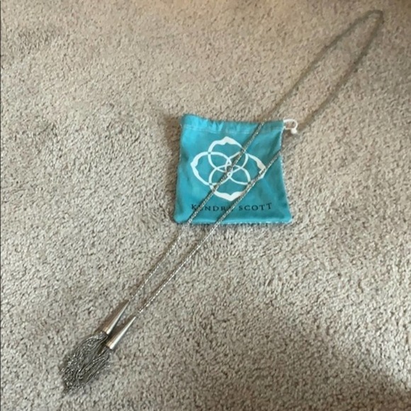 Kendra Scott Phara tassel lariat necklace silver - Picture 6 of 6